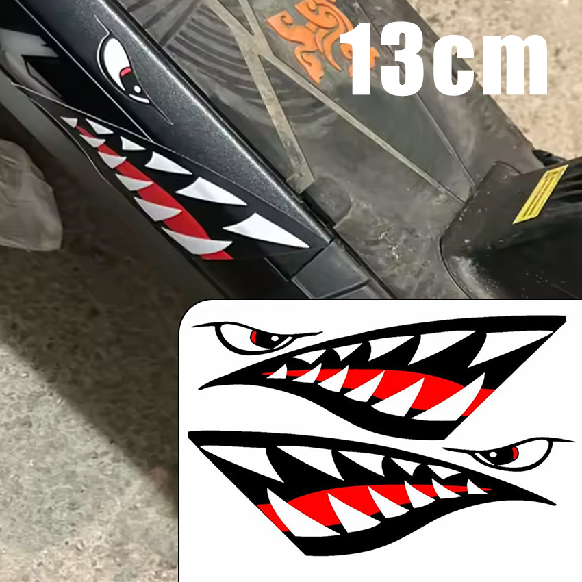 Car Accessories On Amazon - JDM Köpekbalığı Ağız Dişleri Araba Sticker