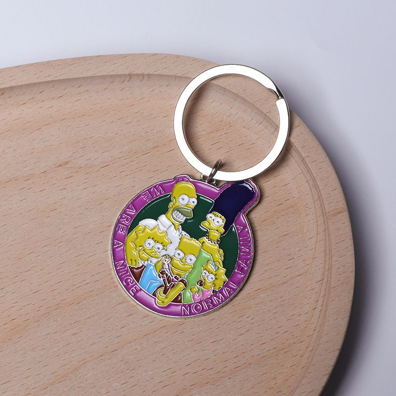 Car Accessories Workshop - Simpsonlar Anime Anahtarlık Sevimli Karakter Kolye
